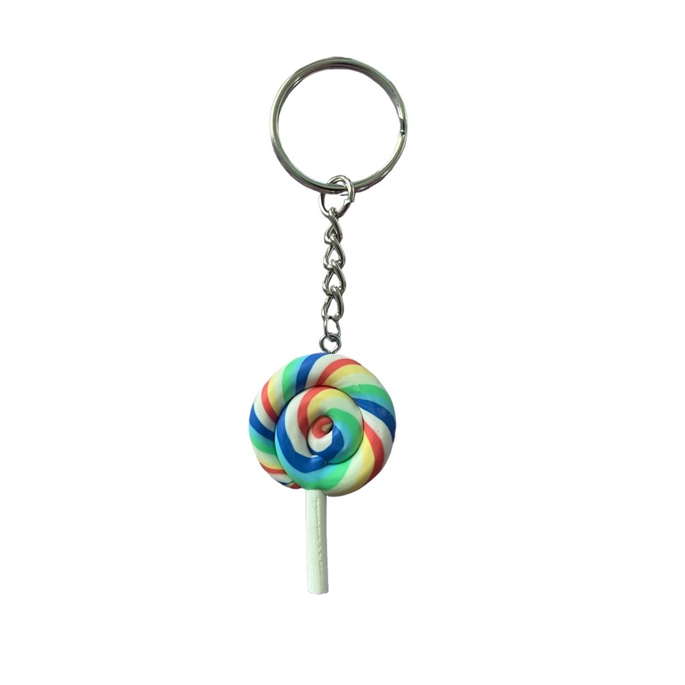 Super cute lollipop keychain